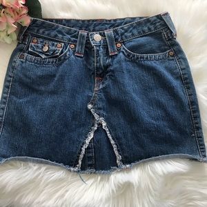 True Religion denim skirt